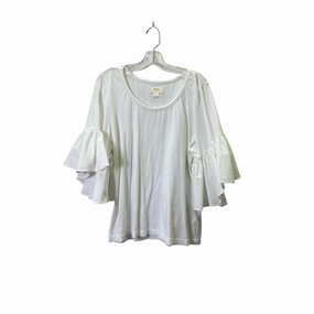 Top Ss By Maeve In White, Size:Xl UV Protective Coating
