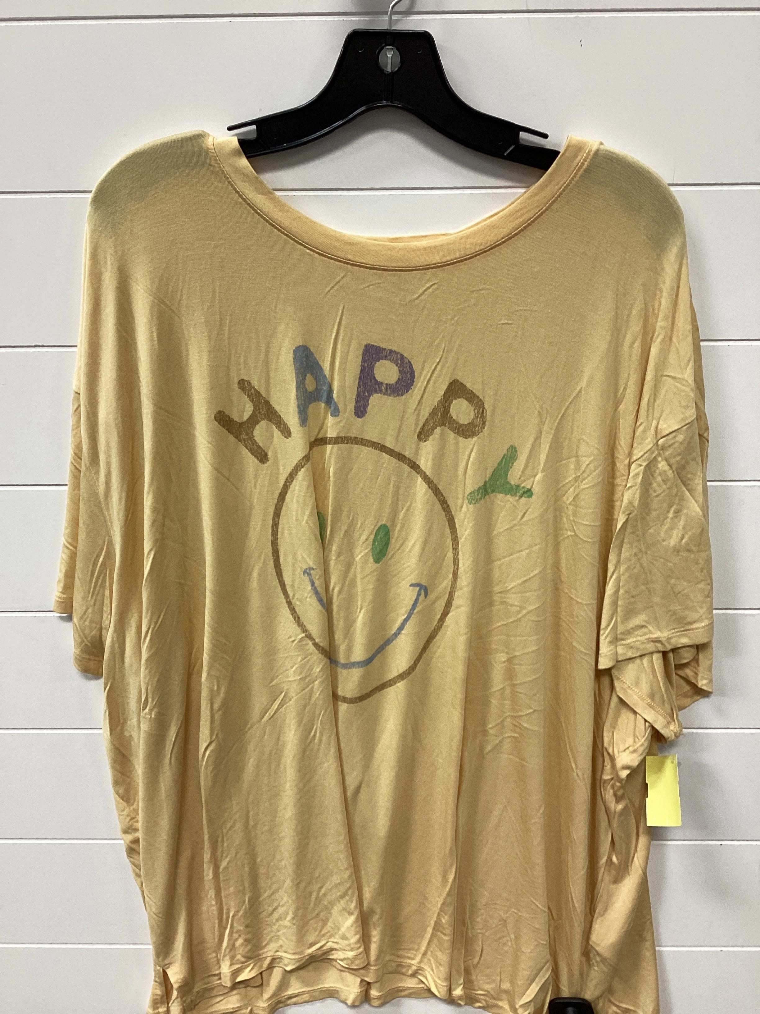 Travel Light Top Ss By Maurices In Yellow, Size:3X