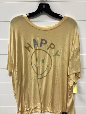 Travel Light Top Ss By Maurices In Yellow, Size:3X