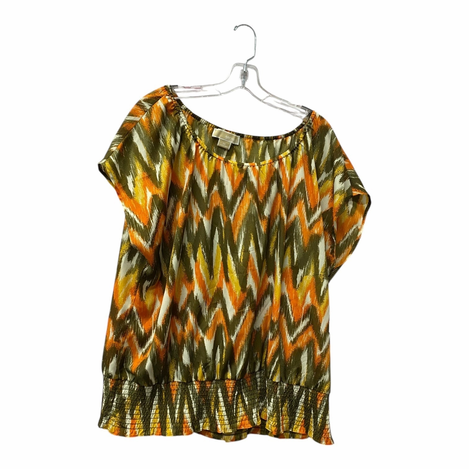 weekday wear Top Ss By Michael By Michael Kors In Orange, Size:2X