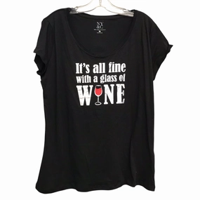 Chic Wearable Top Ss By New York And Co In Black, Size:Xl