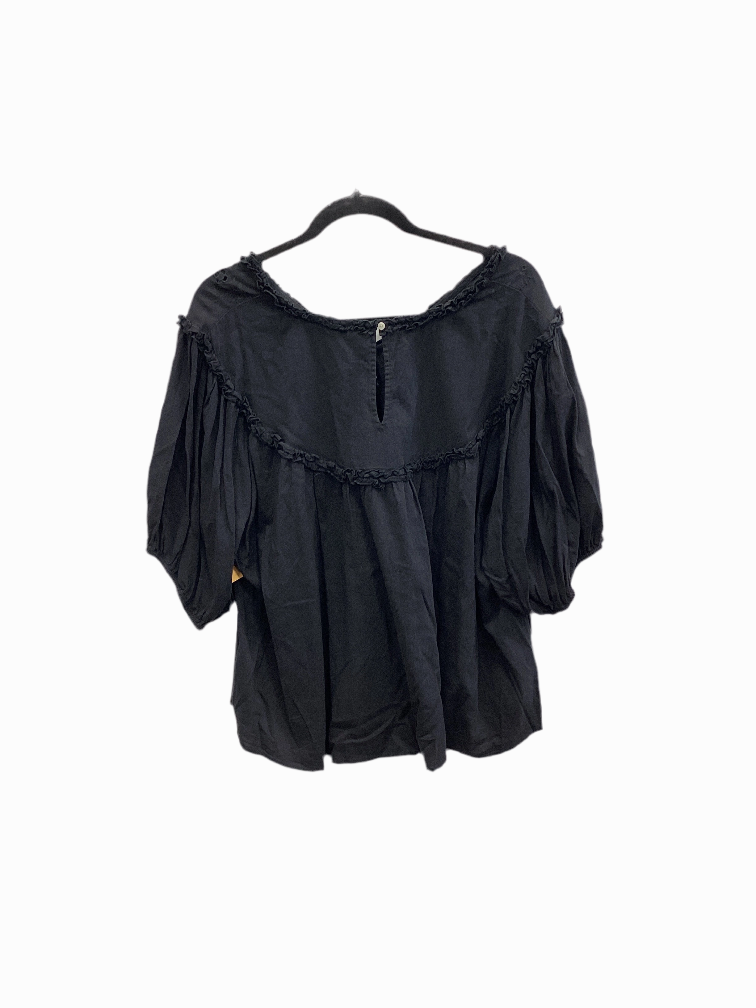 Top Ss By Old Navy In Black, Size:1X Quick Slip Chill Design