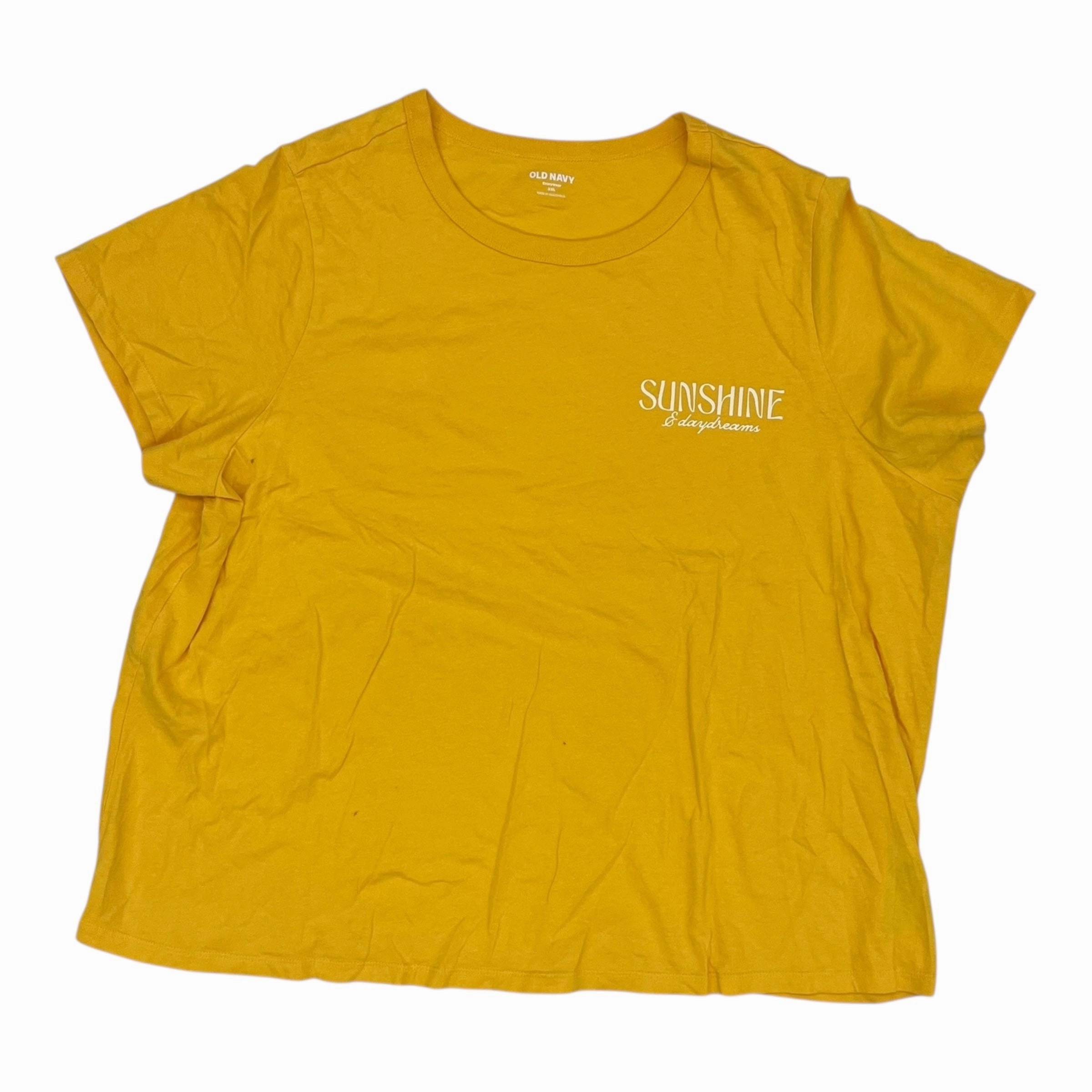 Top Ss By Old Navy In Yellow, Size:Xxl Weekend Smart Look