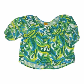 Comfy Movement Garment Dyed Technique Top Ss By Ruby Rd In Green, Size:2X