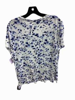 Top Ss By Simply Vera In Floral Print, Size:1X Perfect Fit Wear Floral Print