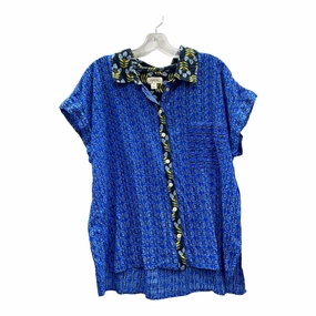 Top Ss By Style And Company In Blue, Size:Xl Casual Fit Perfect for Any Outfit