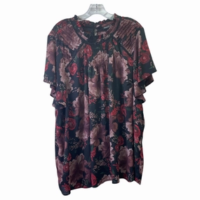 Sleek Stretch LongLastingColor Top Ss By Torrid In Brown, Size:4X