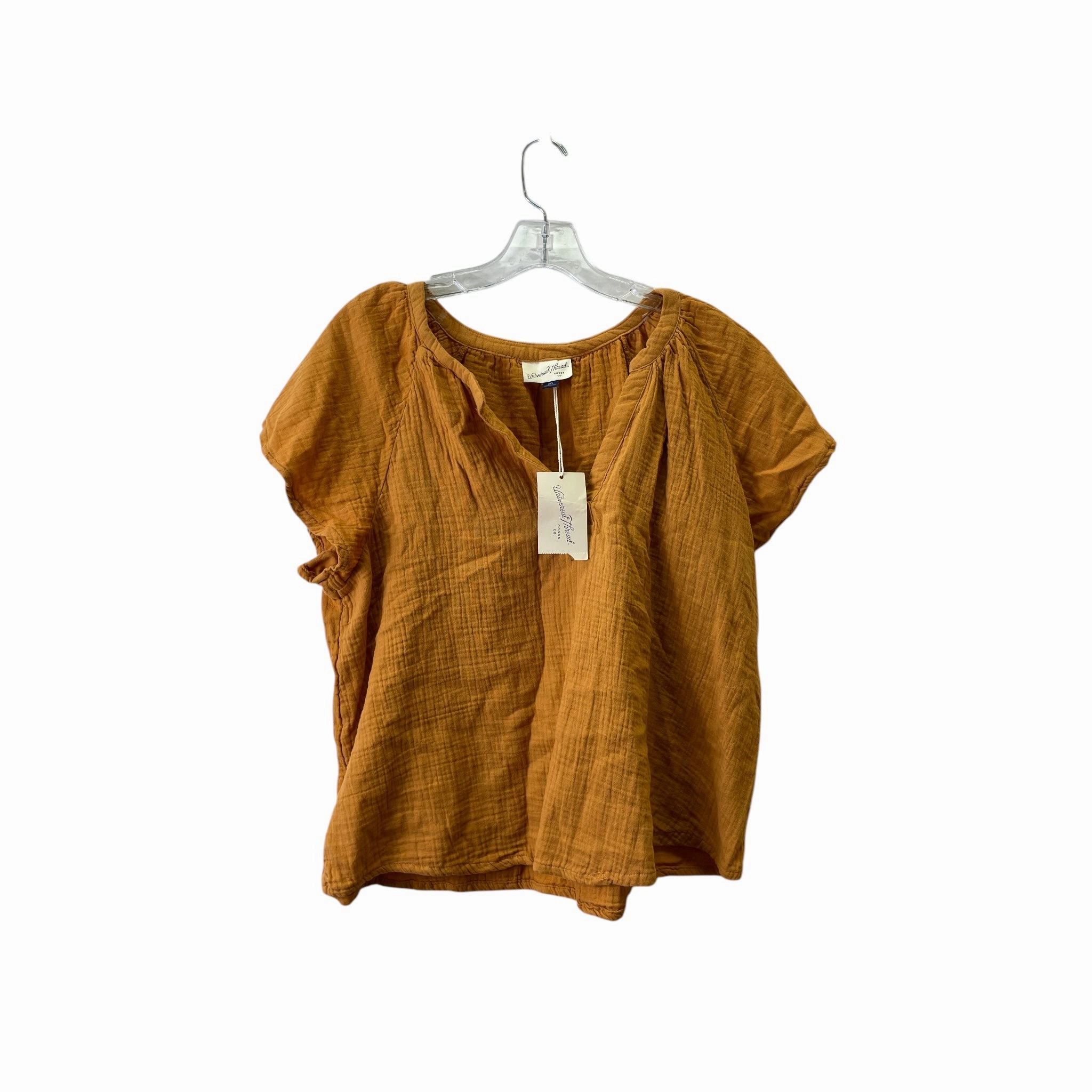 Low Environmental Impact Anti Static Finish Top Ss By Universal Thread In Orange, Size:1X