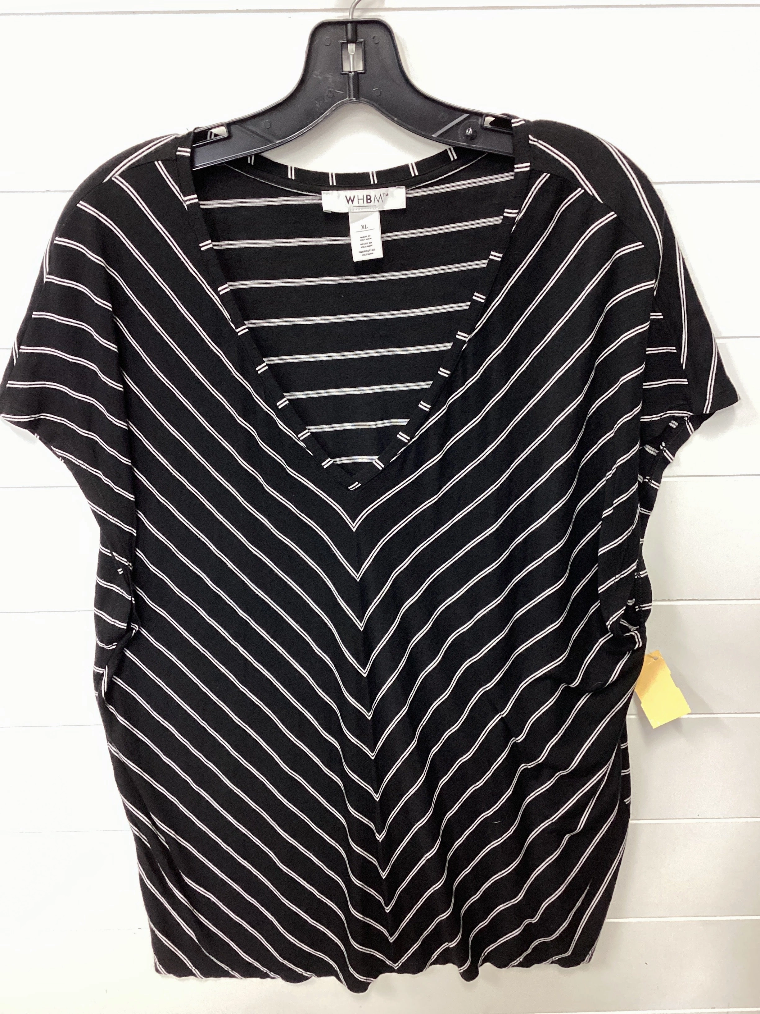 Smart Design Comfortable Weave Top Ss By White House Black Market In Black, Size:Xl