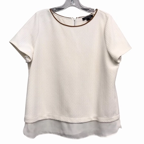 Urban Style Top Ss By White House Black Market In Cream, Size:Xl