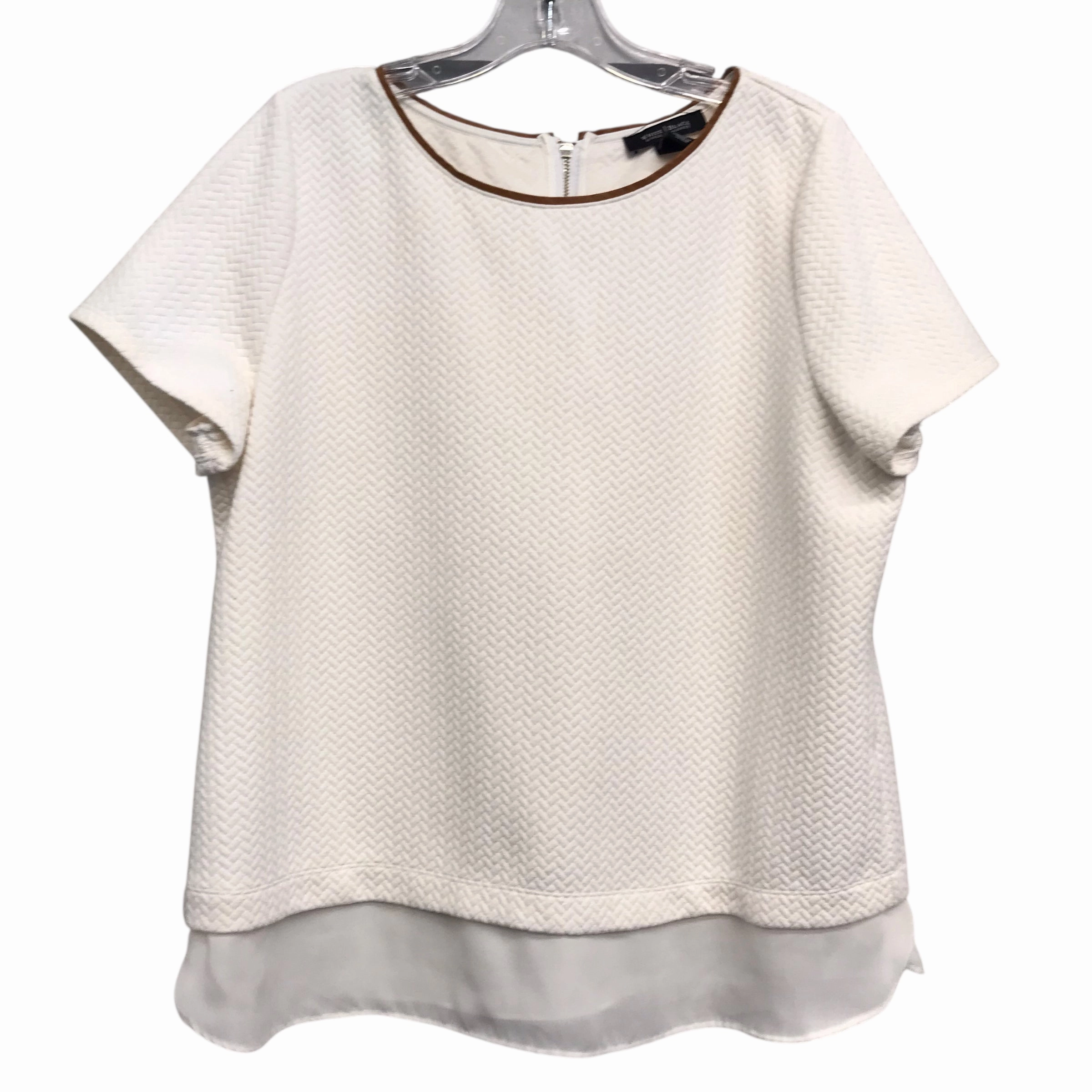 Urban Style Top Ss By White House Black Market In Cream, Size:Xl