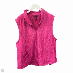 Vest Puffer & Quilted By Clothes Mentor In Pink, Size: 2x Double layer fabric
