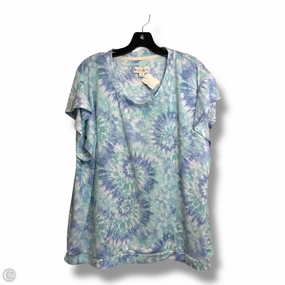 Trendy Fashion Casual Style Top Short Sleeve By Koolaburra By Ugg In Purple, Size: 1x