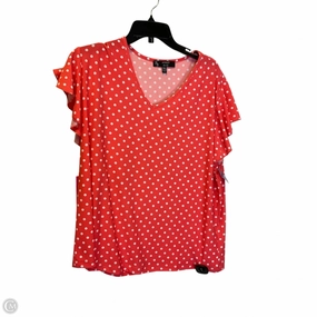 Streetwear attitude Top Short Sleeve By Clothes Mentor In Polkadot Pattern, Size: 1x