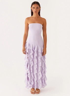 Firefly Maxi Dress - Lilac Reversible-Style Glam Touch