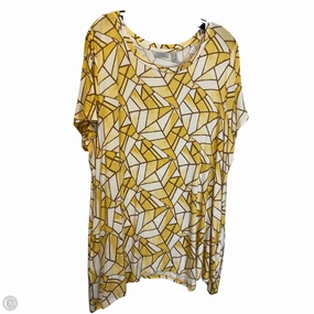Top Short Sleeve By Logo In Yellow, Size: 2x Basic Layering