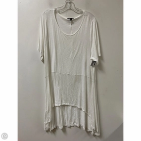 Tunic Short Sleeve By Lane Bryant In White, Size: 2x Quick Dry Material