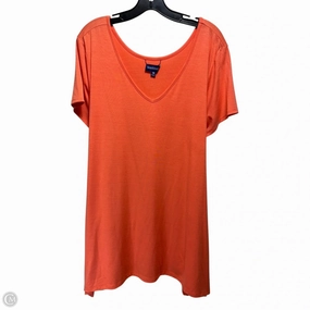 Smart Comfort Tunic Short Sleeve By Travel Smith In Orange, Size: 1x