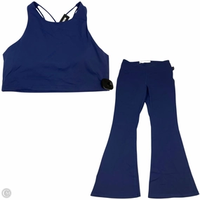 Quick Wear Fit Cozy Casual Athletic Pants 2pc By Fashion Nova In Navy, Size: 1x