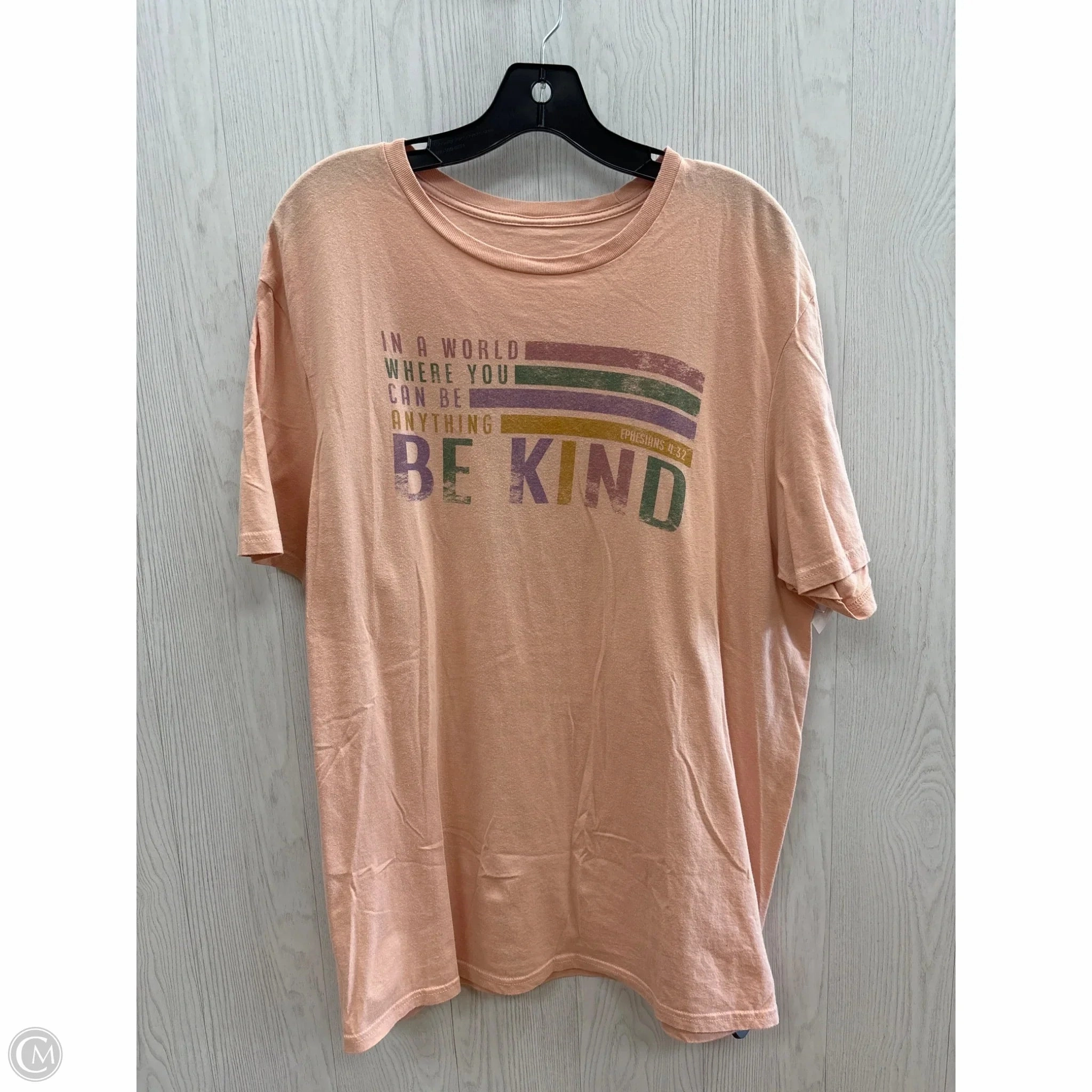 Top Short Sleeve By Clothes Mentor In Pink, Size: Xl Lightweight Comfort Wear