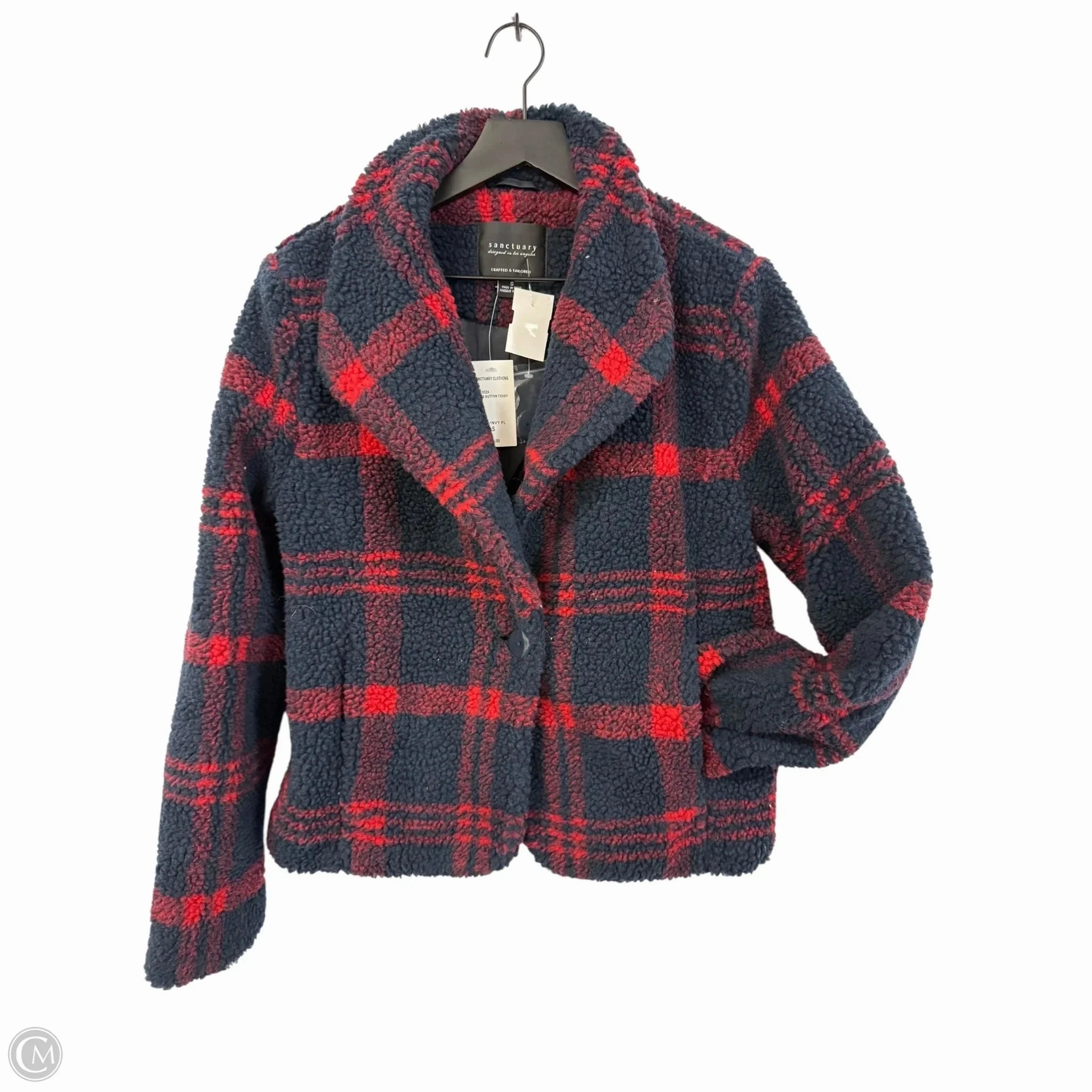 Changeable Style HeatReflectiveLining Coat Faux Fur & Sherpa By Sanctuary In Blue, Size: S