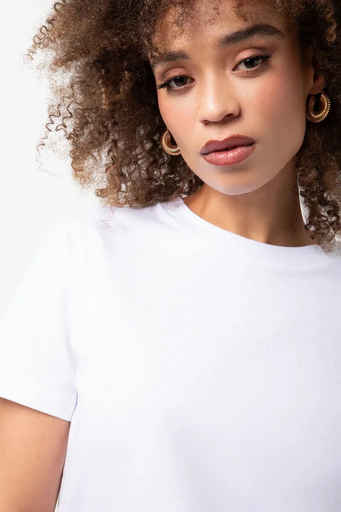 Ultrasoft Inner Lining Crew Neck Short Sleeve Regular Fit T-Shirt White