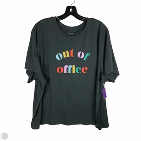 Top Short Sleeve Basic By Clothes Mentor In Grey, Size: 3x Everyday Fit Slim Fit Wear