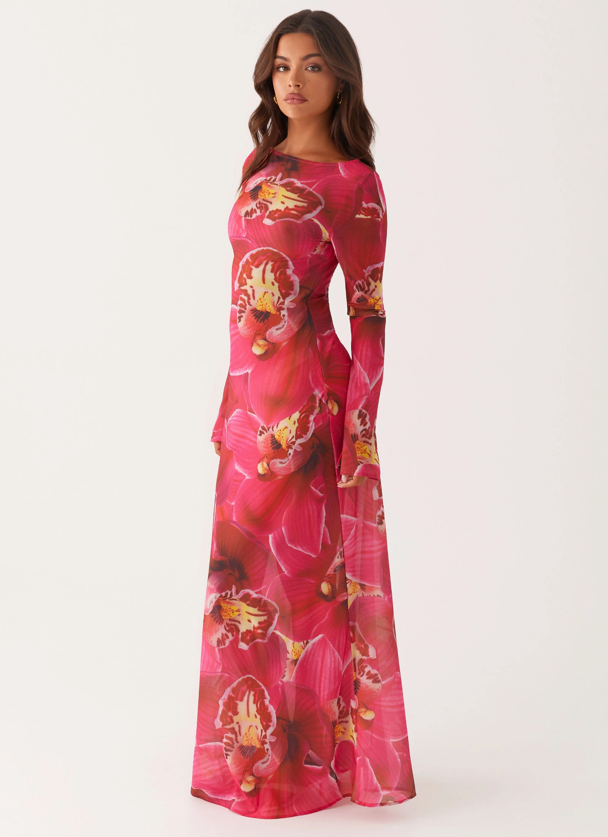 Lorde Maxi Dress - Orchid Pink Comfortable Waist Design Fit