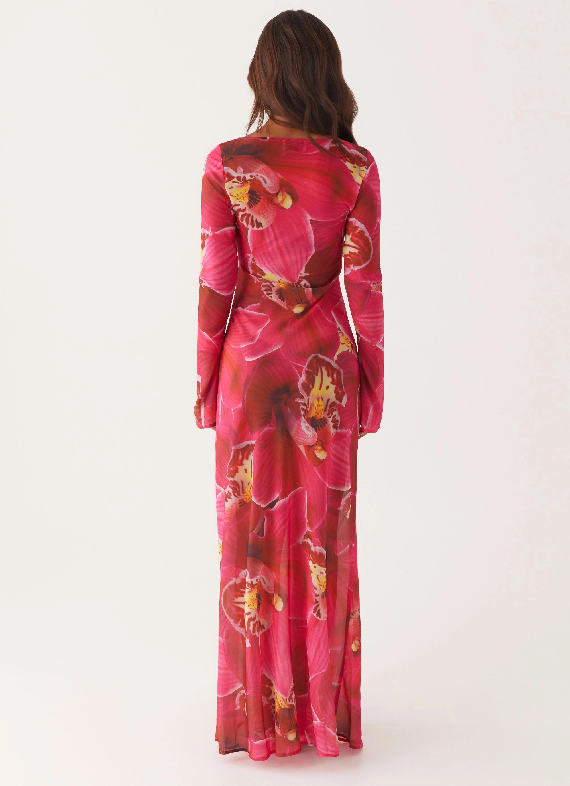 Lorde Maxi Dress - Orchid Pink Side-Zip Cool Palette
