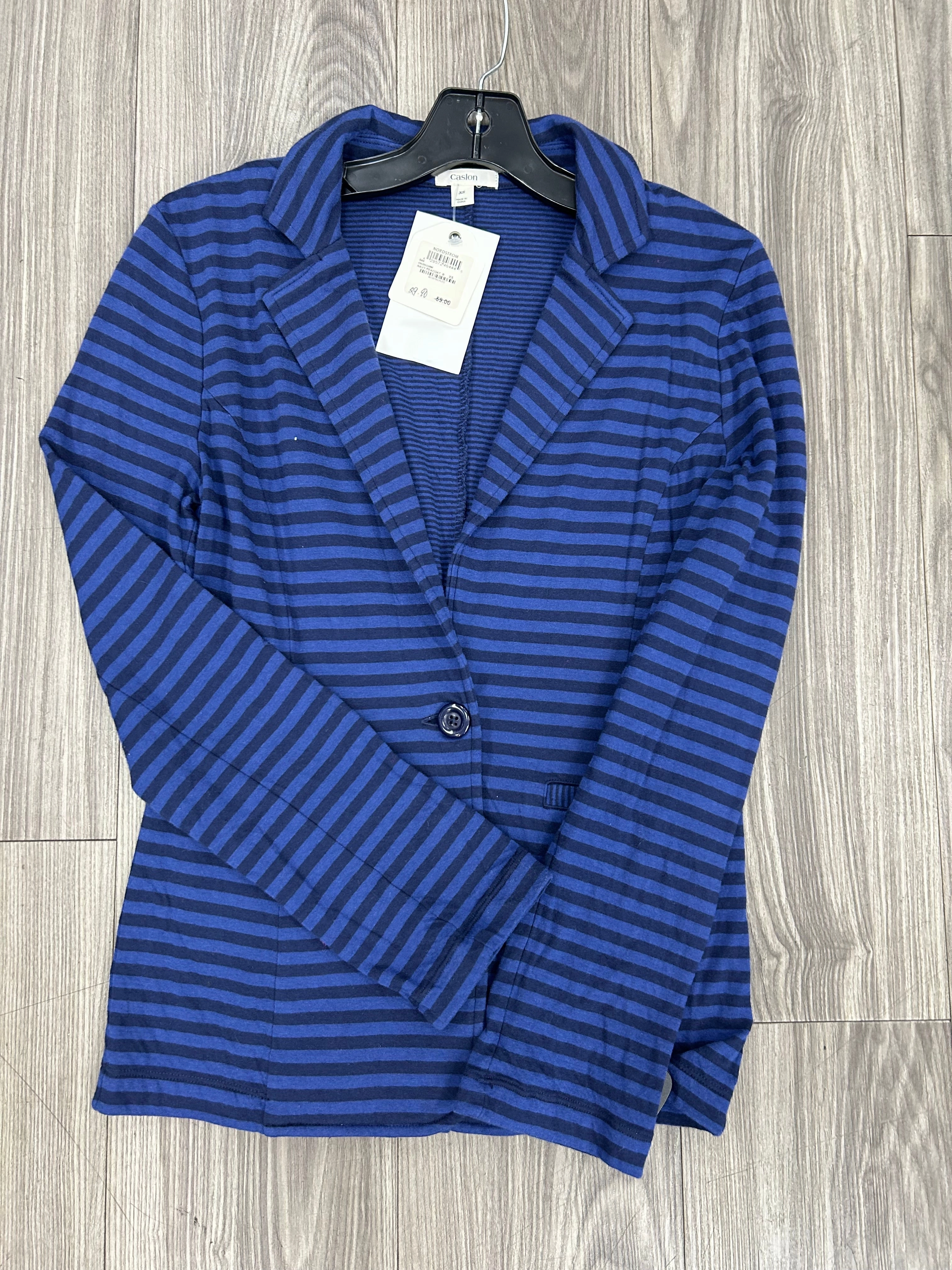RubberizedTrim Jacket Other By Caslon In Blue, Size: Xs