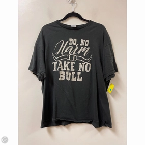 Top Short Sleeve By Clothes Mentor In Black, Size: 2x Sporty Appeal Multi Panel Design