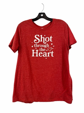 Top Short Sleeve By Clothes Mentor In Red, Size: Xl Comfortable and Chic