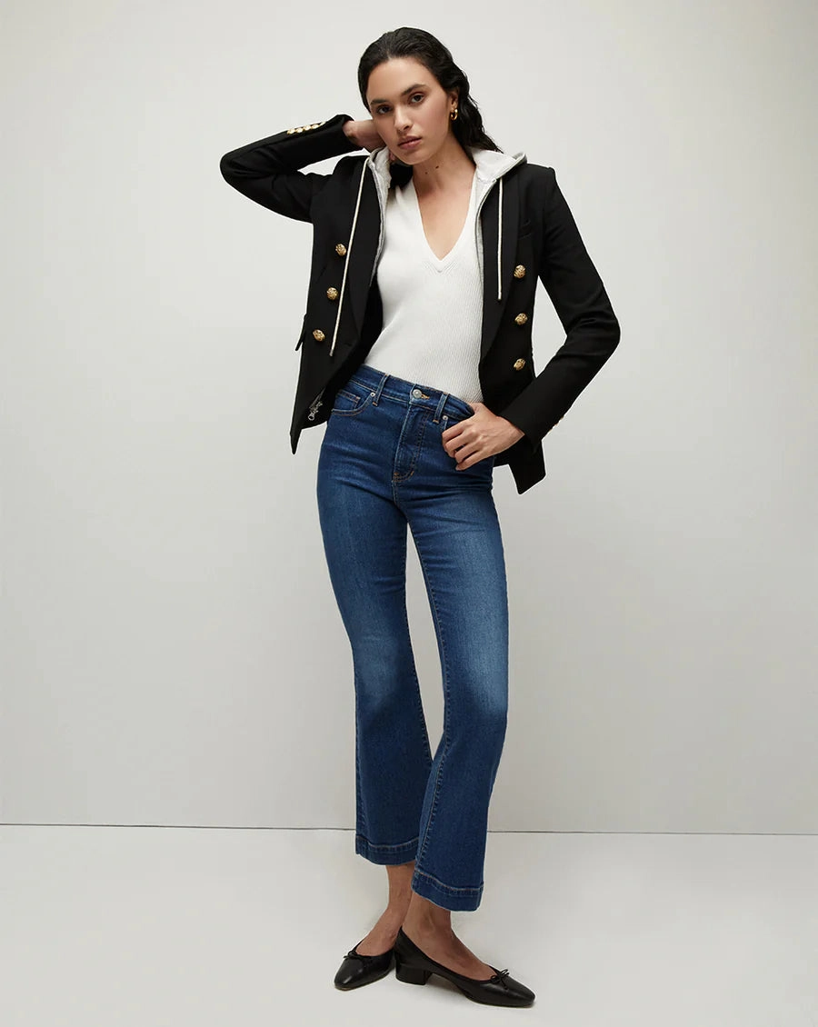 VB Miller Dickey in Black with Gold Button ThermalInsulation UltraQuietMaterial