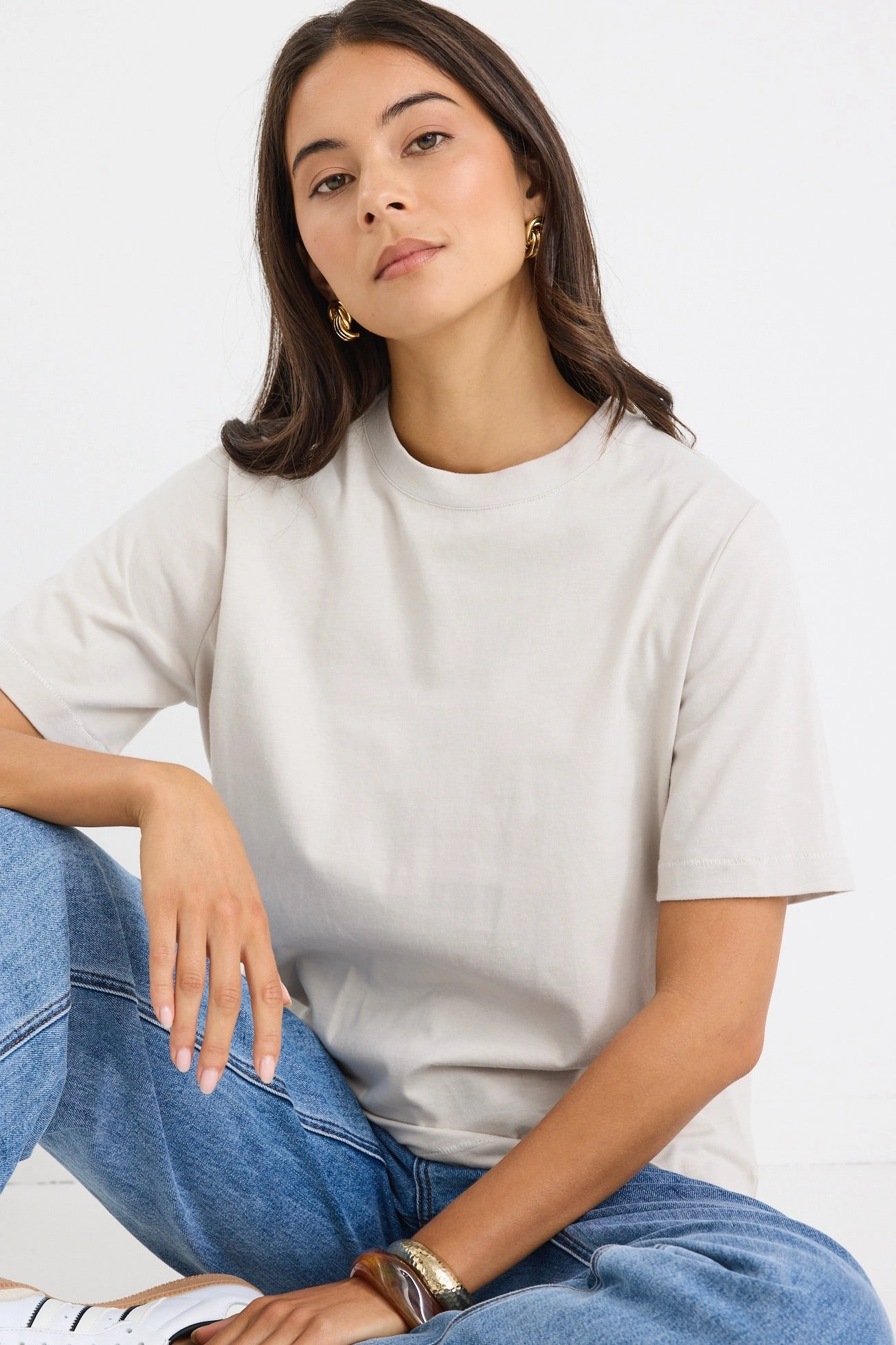 Street Stone Crew Neck Short Sleeved Boxy SS Tee Biodegradable material