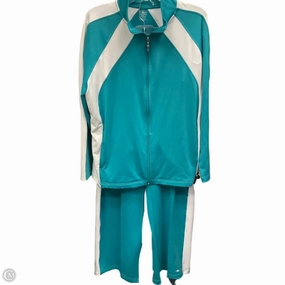 Athletic Pants 2pc By Athletic Works In Aqua, Size: 2x Ventilated Mesh Lining Minimal Fit