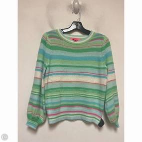Sweater Designer By Lilly Pulitzer In Green & Pink, Size: Xs Cozy Comfort Wear