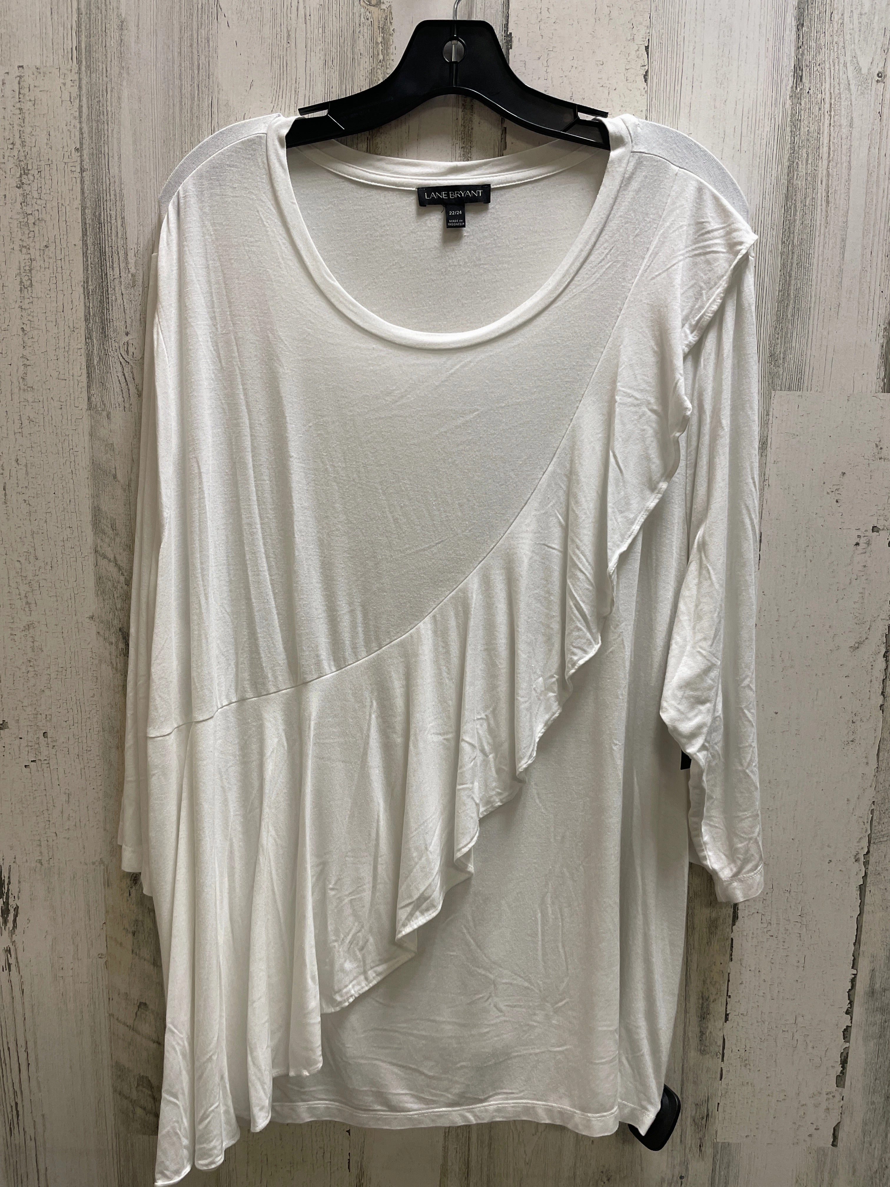 Top Short Sleeve By Lane Bryant In White, Size: 3x Timeless Layer