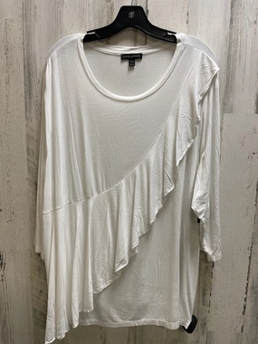 Top Short Sleeve By Lane Bryant In White, Size: 3x Timeless Layer