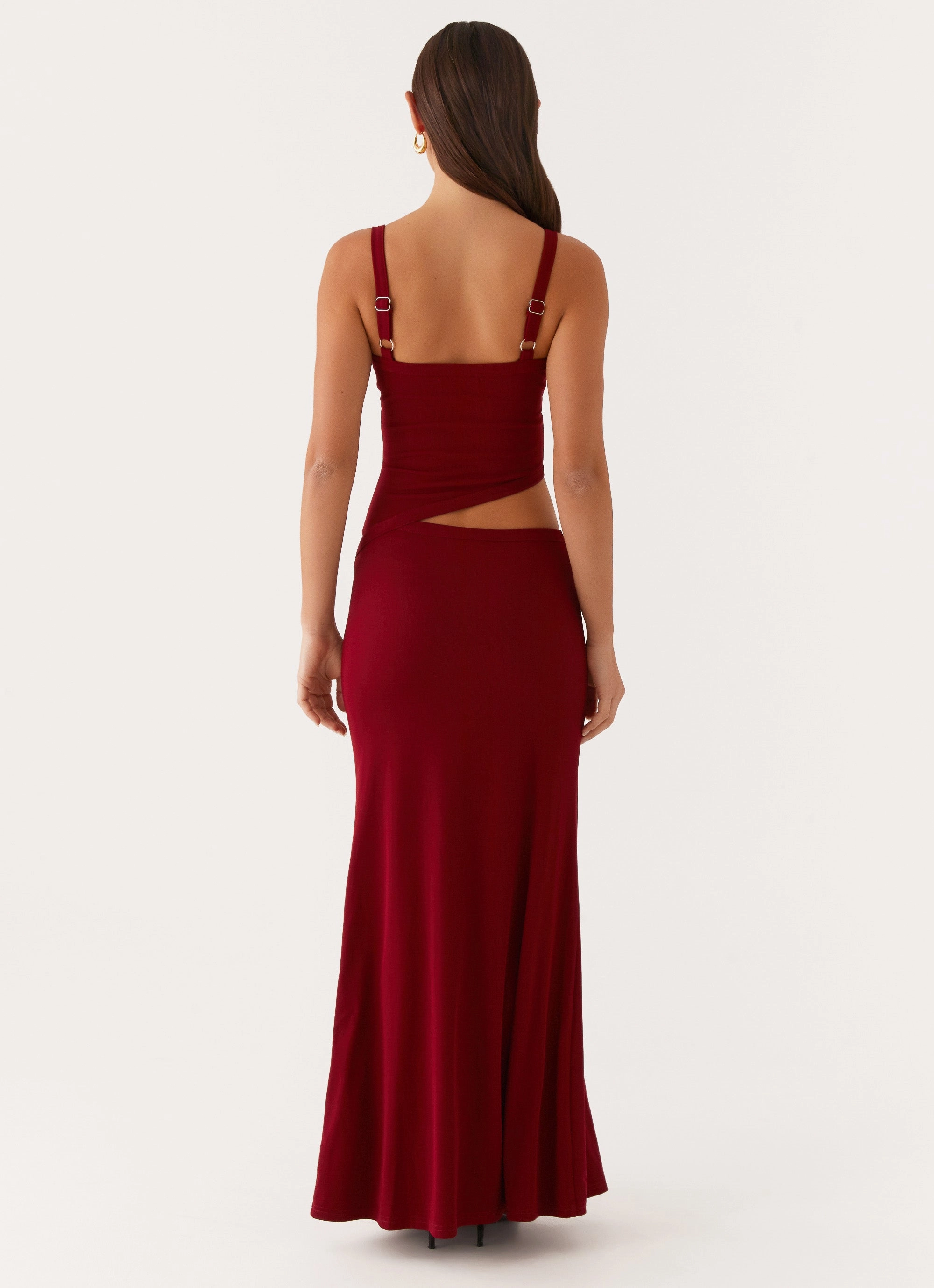 Office Cool Jocelyn Maxi Dress - Maroon