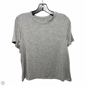 Comfort and Breathable Top Short Sleeve Designer By Ugg In Grey, Size: 1x