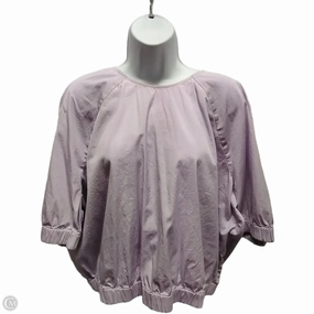 Top Short Sleeve By Open Edit In Purple, Size: 2x ethical