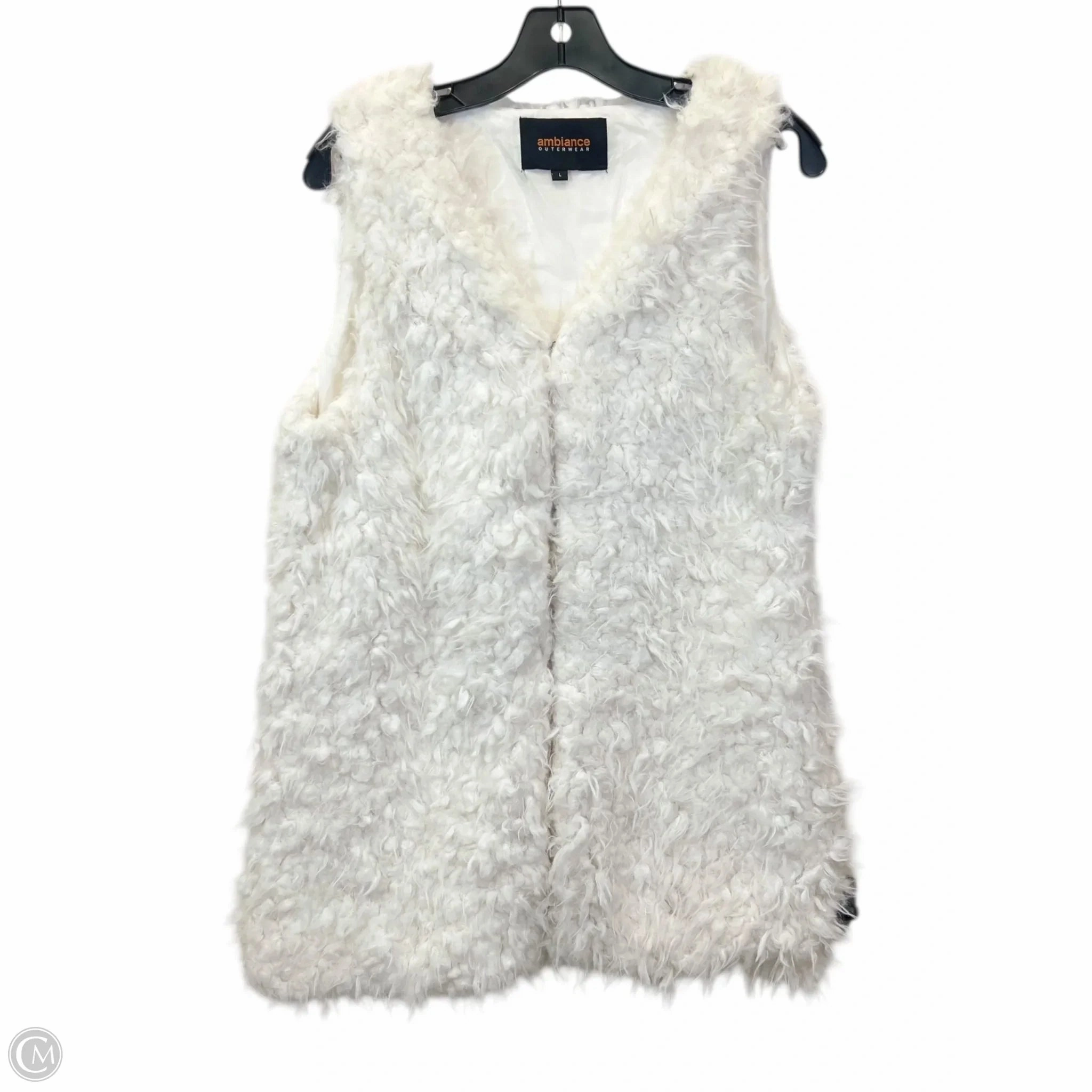 Vest Faux Fur & Sherpa By Ambiance Apparel In White, Size: L Aramid Fiber Reinforcement