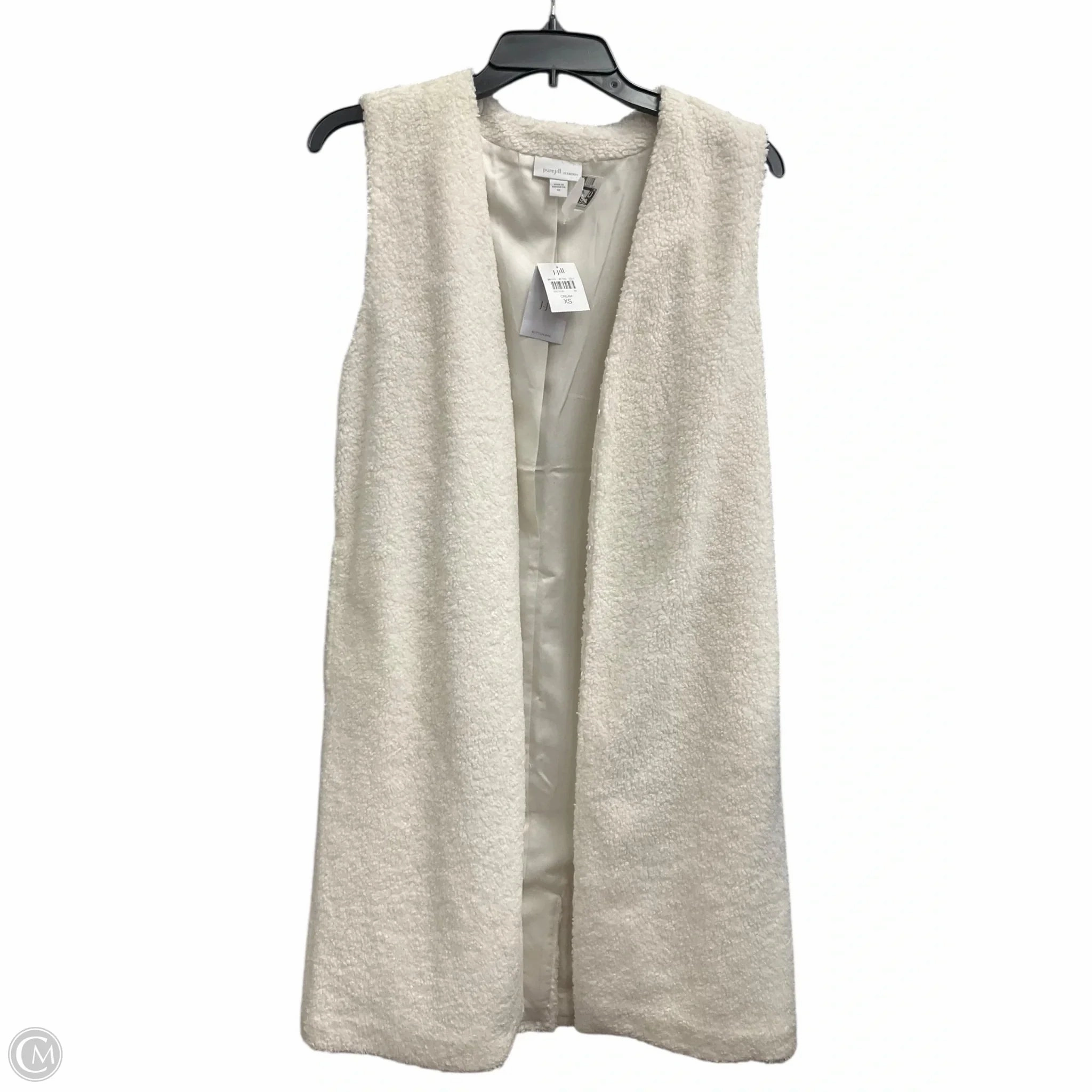 Anti Static Inner Layer Vest Faux Fur & Sherpa By Pure Jill In White, Size: Xs