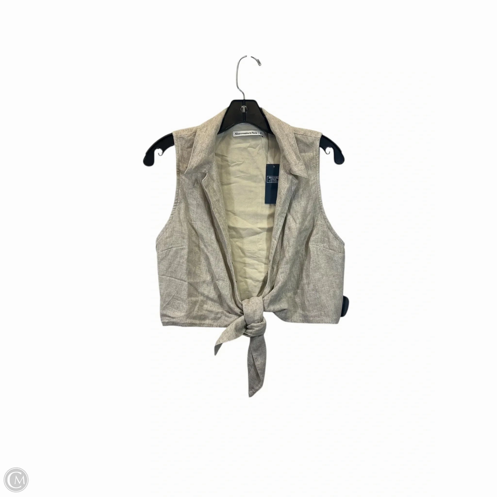 Lightweight Lining Wrinkle resistant fabric Vest Other By Abercrombie And Fitch In Tan, Size: S