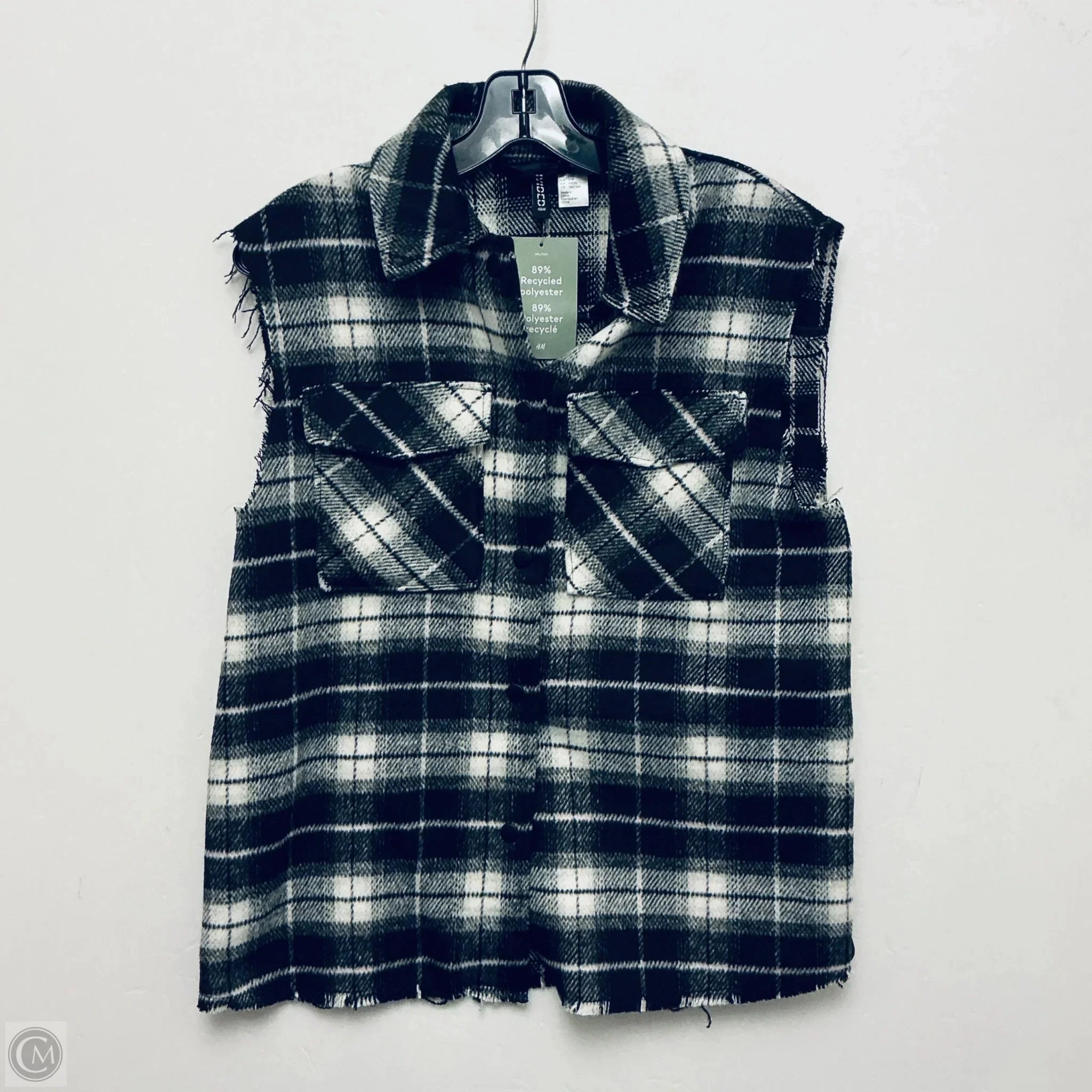 UltraQuietMaterial Vest Other By Divided In Plaid Pattern, Size: Xxs