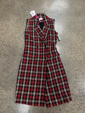 WrinkleFreeFinish MagneticClosure Vest Other By Julie Brown In Plaid Pattern, Size:S