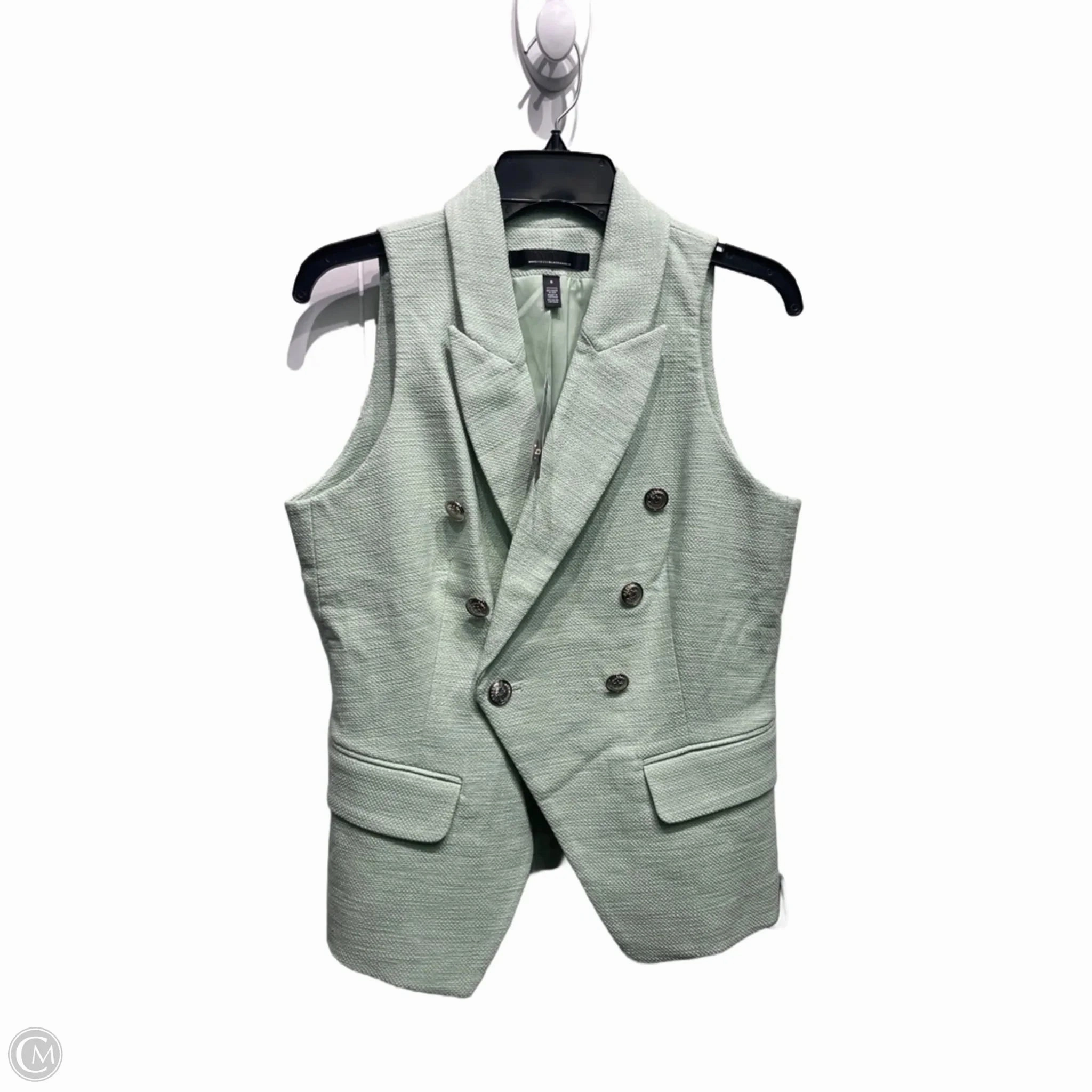 Classic Ribbed Cuffs Vest Other By White House Black Market In Green, Size: 6