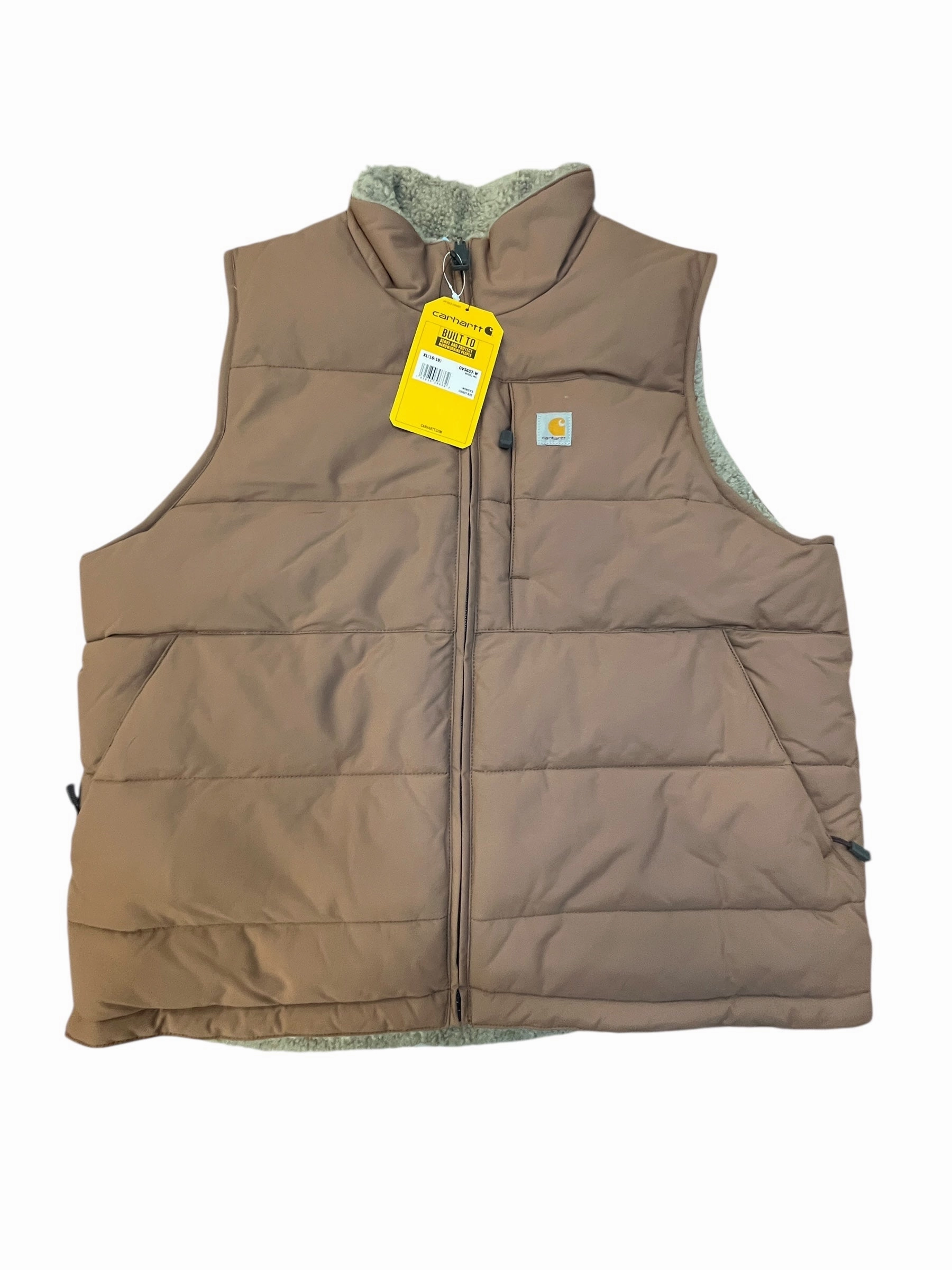 Vest Puffer & Quilted By Carhartt In Brown, Size:Xl Ultraviolet Protection
