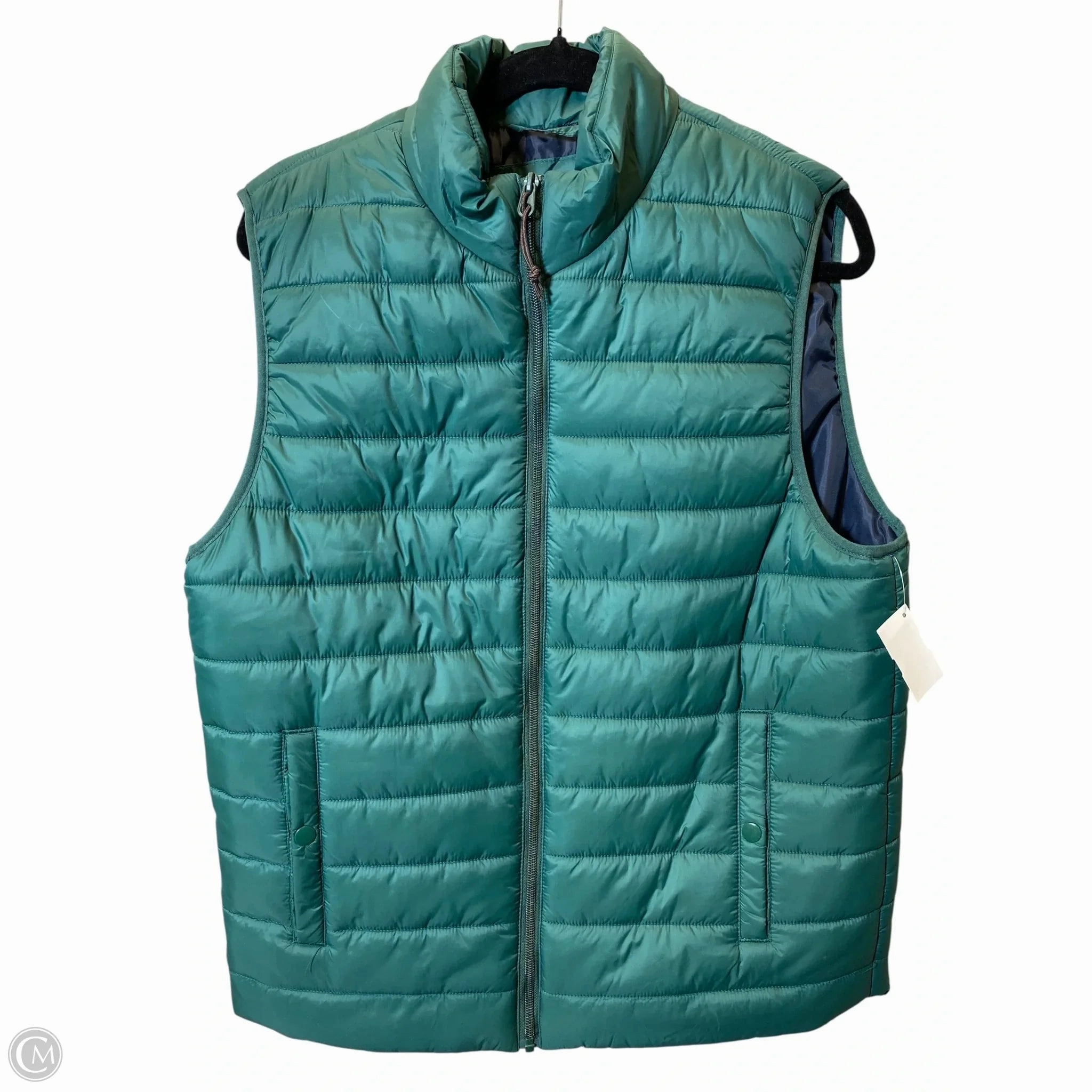 Vest Puffer & Quilted By Clothes Mentor In Green, Size: L Breathable Lining Stretchable Panels