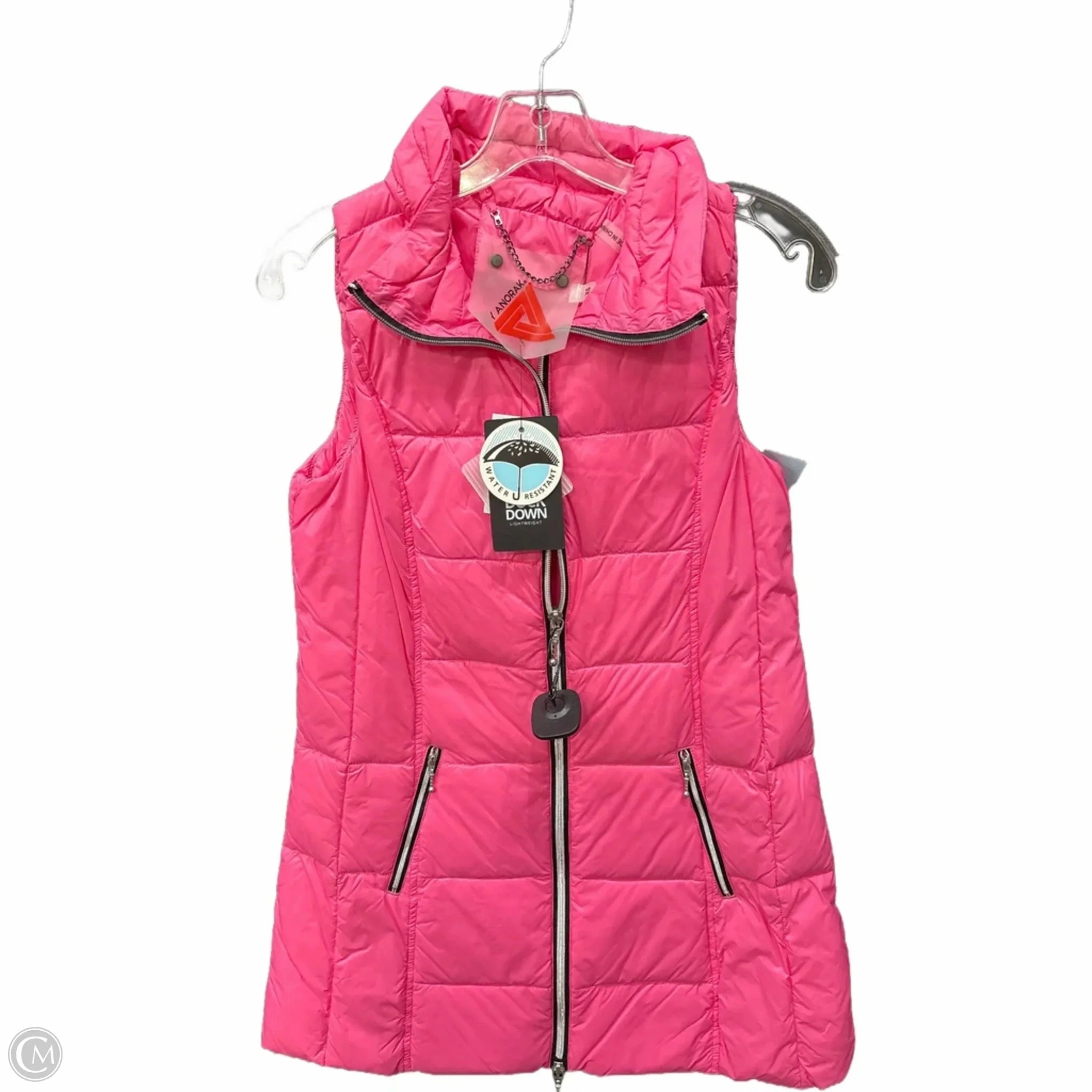 Modular Attachment System Non Bulky Insulation Vest Puffer & Quilted By Cma In Pink, Size: Xs